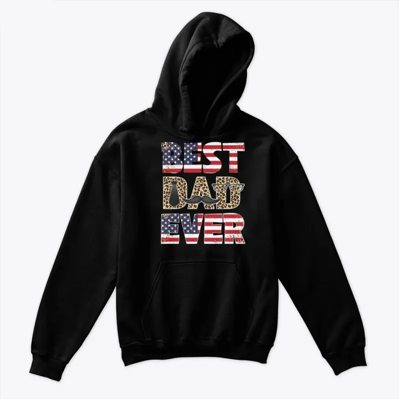 Best Dad Ever Leopard Plaid Father's Day